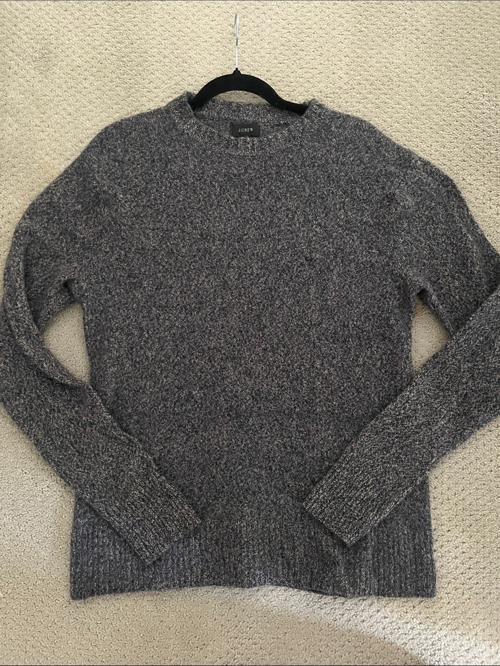 J. Crew Gray Heathered Knit Crewneck Sweater - Picture 4 of 5